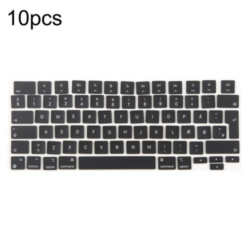 Lot de 10 touches de raccourci pour MacBook A2681, A2941, A3113, A3114, version UK, langue : Danemark SH4405633-03